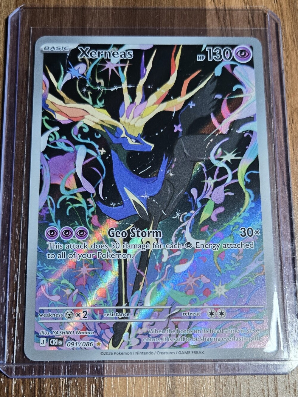 Pokémon Card Chaos Rising Illustration Rare - Xerneas